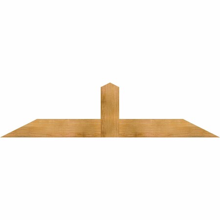Ekena Millwork Portland Rough Sawn Timber Gable Bracket, Western Red Cedar, 72"W x 18"H x 2"D x 6"F, 6/12 Pitch GBW072X18X0206POR00RWR